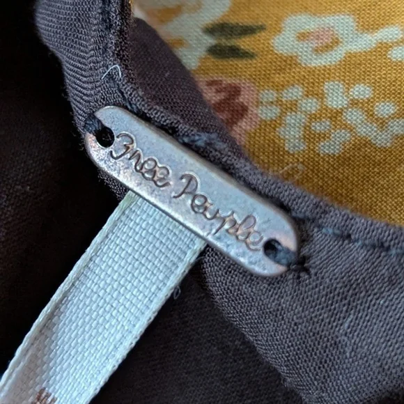 Free People Sunrise Oblivion Maxi Dress Antique Gold Sz 8 - Picture 11 of 11